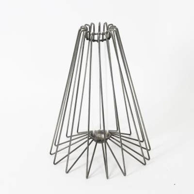 Vase de table en métal blanc Lyme