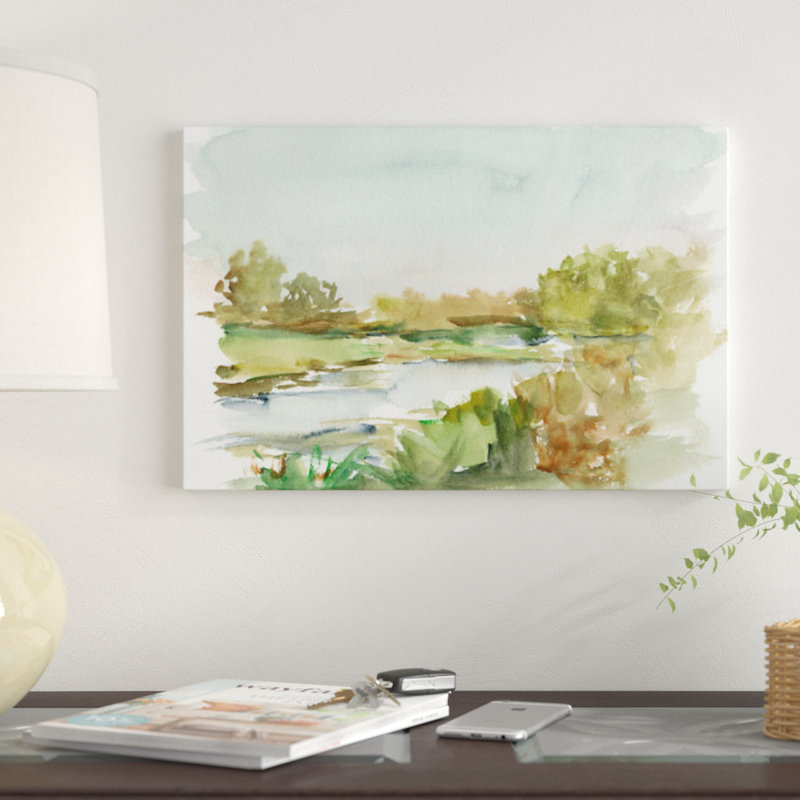Impressionniste aquarelle I par Ethan Harper - reproduction d'art sur toile tendue, H 8 po x l 12 po x P 0,75 po