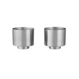MAKOTO Stainless Steel Japanese Style Mug - Coffee, Tea or Espresso - Set of 2