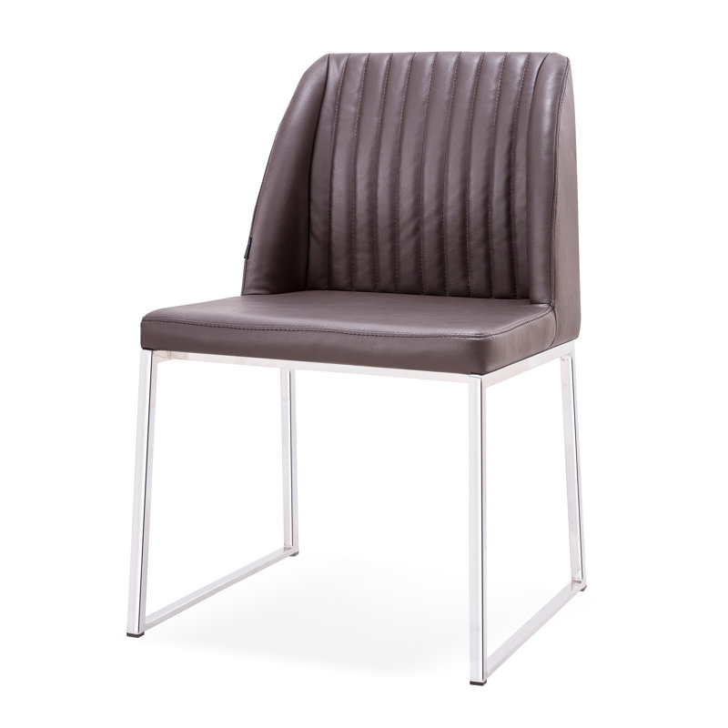 Chaise d'appoint Daphne, Brun / chrome