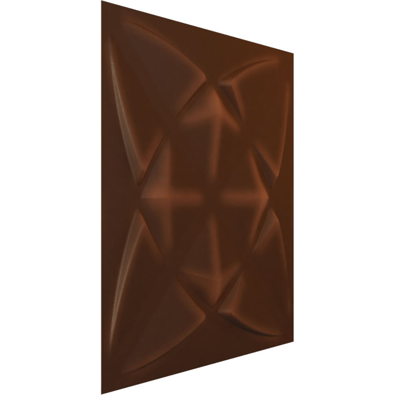 Blossom EnduraWall Decorative 3D Wall Panel, Universal Aged Metallic Rust