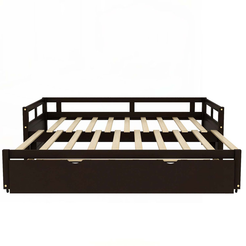Cataldo Twin Extendable Daybed with Trundle, Espresso