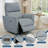 Power Recliner Chair, Swivel Nursery Rocker Reclining, Faux Leather Upholstered Sofa Chair with Charging Port-1018437244