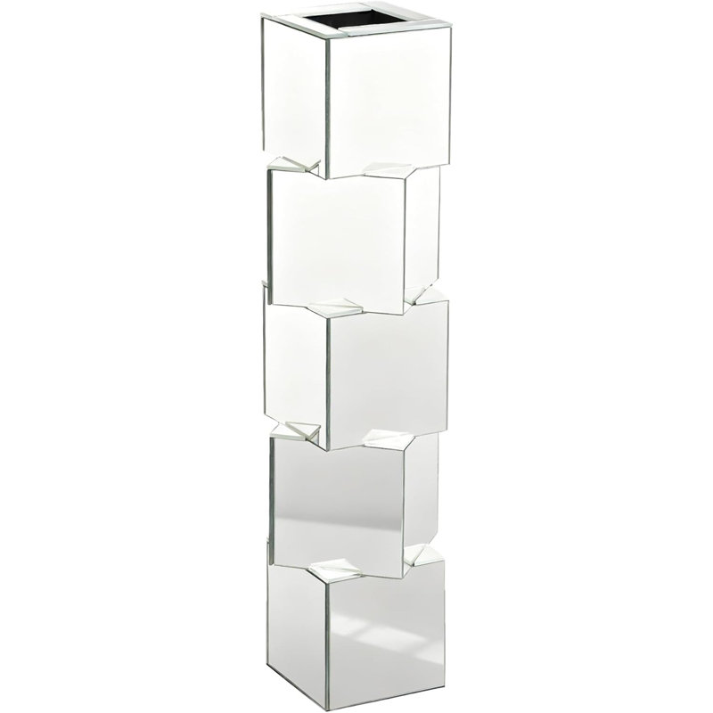 Silver Mirror Vase