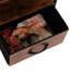 Rustic Brown Bedside Table With Charging - Hidden Storage & Functional Shelves Spacious Drawer