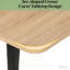 Table de bureau en forme de bateau, table de réunion, table de conférence au design contemporain