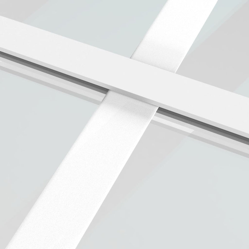 Isher Glass Sliding Door, 205cm H x 90cm W, Black