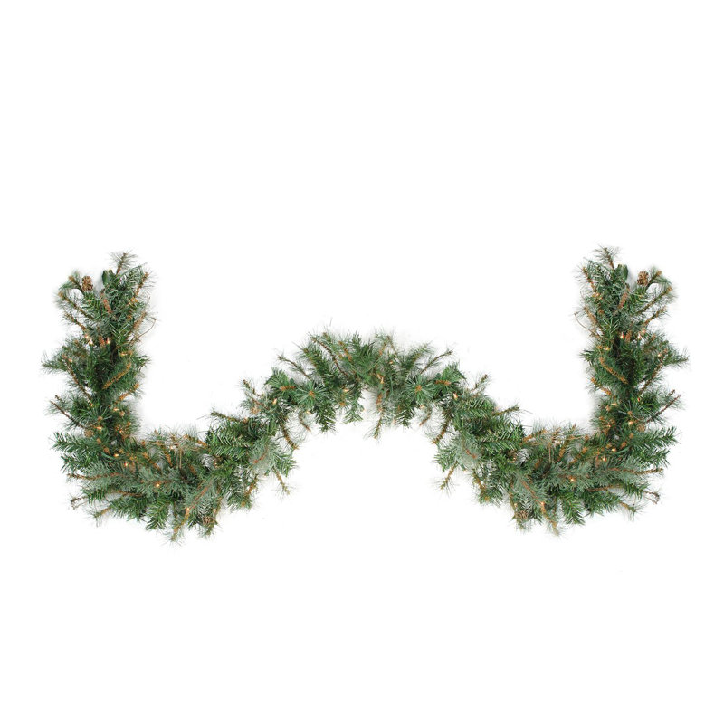Rustic Grapevine 34" Pre-Lit Christmas Garland with Clear Lights