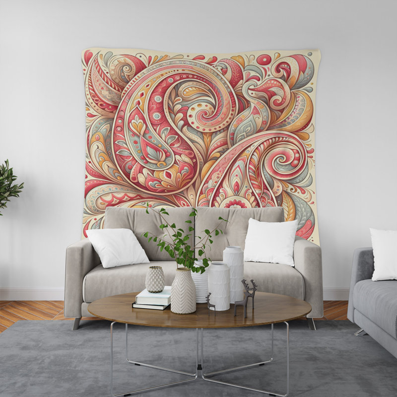 Tapisserie murale, H 88 po x l 104 po x P 1,2 po