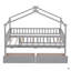 Lit simple en bois avec deux tiroirs-421539790