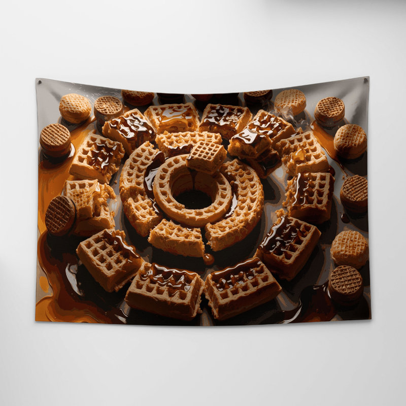 Tapisserie murale Desserts Stroopwafel, 51 po x 60 po