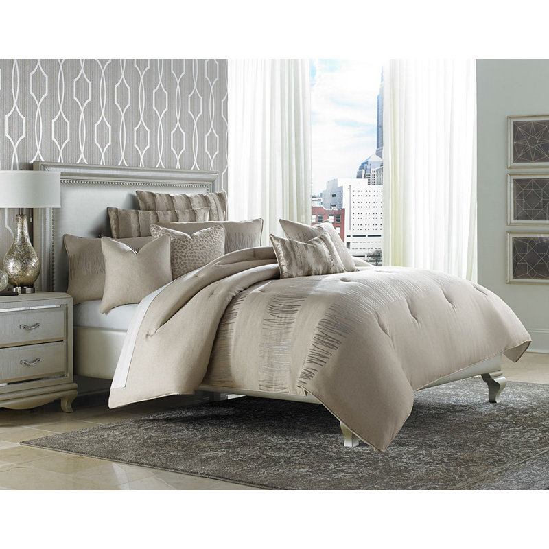 Captiva Comforter Set - Neutral, Queen + 8 Additional Pieces