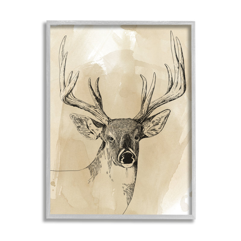 Motif rustique, aquarelle, animaux sauvages, aquarelle, Estampe numérique Farmhouse, H 14 po x l 11 po x P 1,5 po