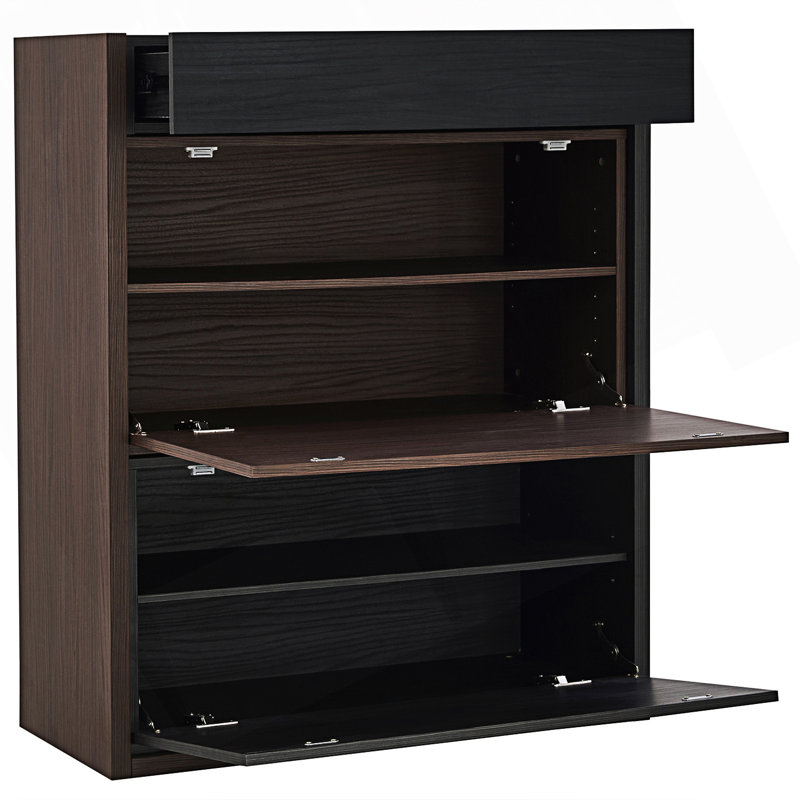 Armoire à chaussures extensible et rotative avec 1 tiroir, armoire d'angle à 90 degrés, armoire de rangement multifonctionnelle, armoire d'appoint