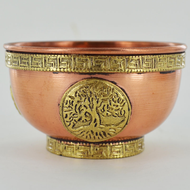 Armadeo Tree of Life Copper Bowl Sculpture