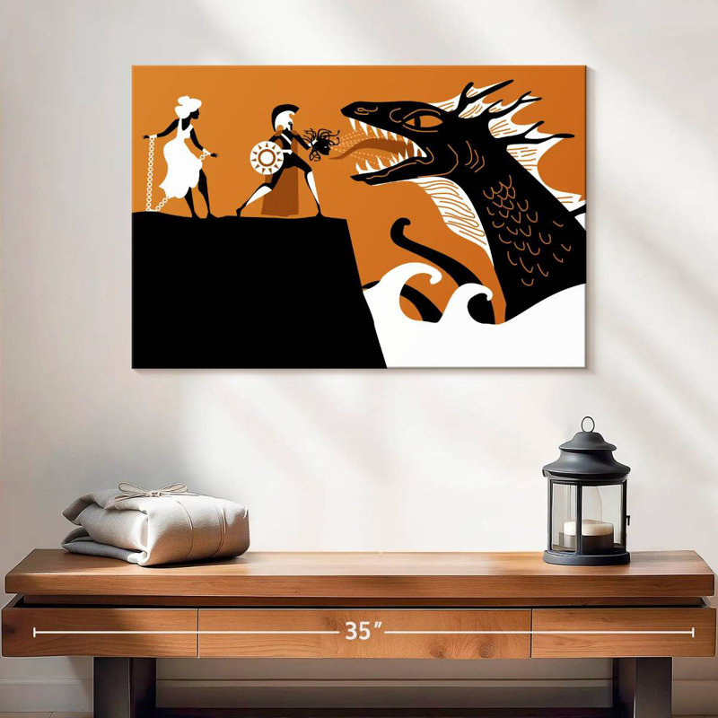 Perseus Saving Andromeda, 16" H x 24" W