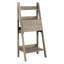Bureau d'ordinateur contemporain contemporain, hauteur 61 po - Tablettes en stratifié brun d'une hauteur de 61 po pour bureau, stratifié taupe, satisfaction de travail accrue