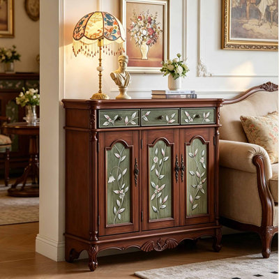 American style retro storage shoe cabinet