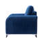 Fauteuil en velours bleu jiaya