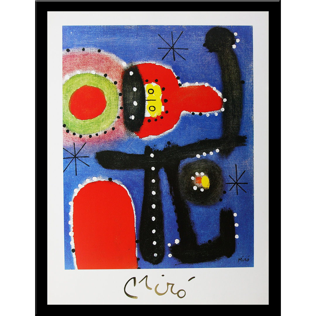 Museum Masters 'Peinture, 1954' by Joan Miro' Framed Painting Print, 24x32 Vault W Artwork