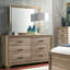 Lit tapissier, commode et miroir Eleora-101019174