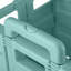 Capacité de 55 lb de couleur menthe | Chariot d'épicerie pliable | Chariot utilitaire léger avec roulettes