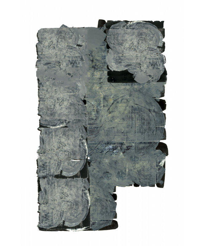 Textured Gray Abstract by Cartissi — Abstract Wall Art, 40 × 60, Wrapped Canvas, Does Not Apply