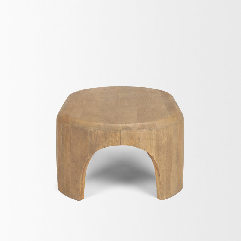 Shima Oval Coffee Table, Brown
