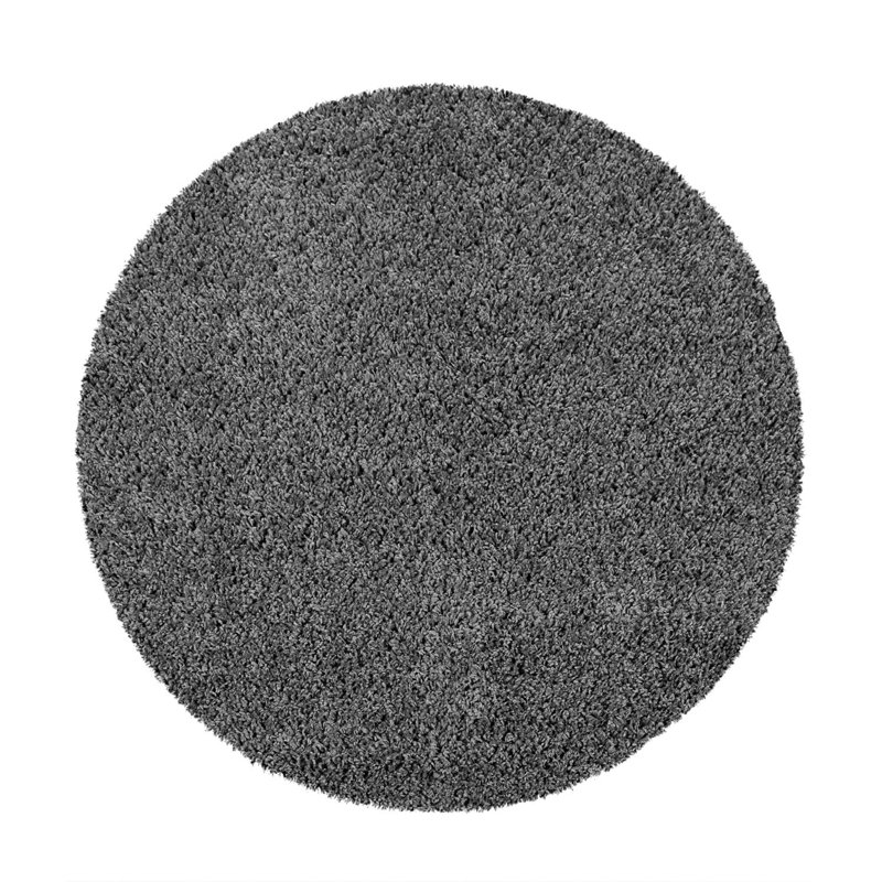 Gagnon Solid Colour Shag Area Rug, Round 120cm
