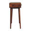 Console à deux tiroirs en bois courbé