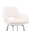 Tabourets de bar modernes en acier blanc avec pivot pour la maison
