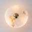 Plafonnier semi-encastré 3 lumières aspect albâtre