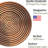 Aldery Copper and Steel Pedestal Birdbath