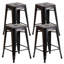 Tabouret de comptoir 24 po avec cadre en métal Juddson, ensemble de 4 tabourets d'intérieur et d'extérieur-1432083484-1397376350