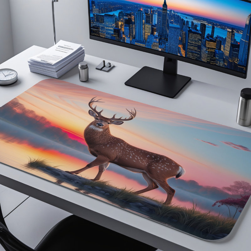 Polyester Desk Pad, 31.5x15.5