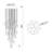 Paget Integrated LED Multi Drop Chandelier