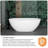 x Freestanding Soaking Plastic / Acrylic Bathtub