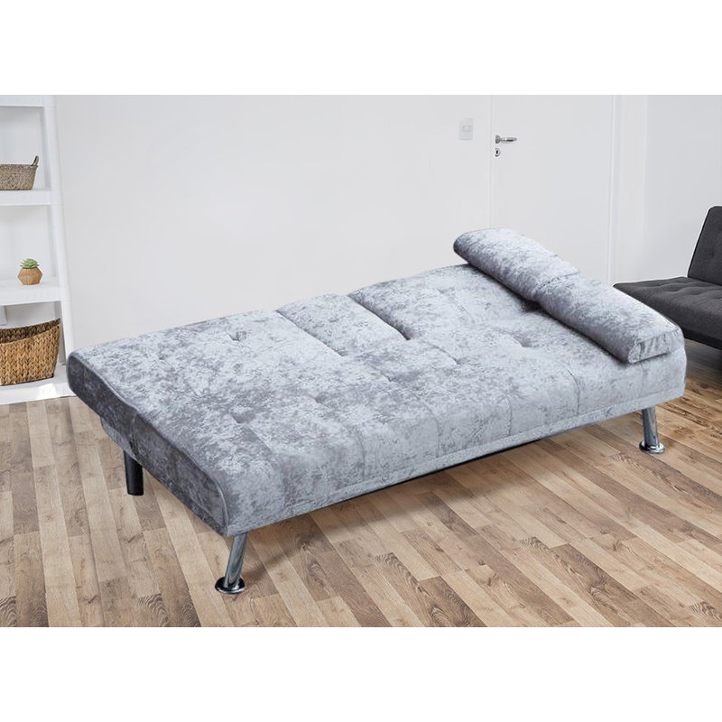 Halie 3 Seater Sofa Bed, Silver
