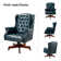 Swain 46.5'' H Traditional  Faux Leather Executive Chair with Solid Wood Base and Tufted Back