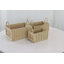 Cole And Grey Rattan Woven Decorative And Functional Storage Basket With Handles