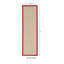 Tapis berbère beige clair avec bordure en coton rouge fait à la main Nannette-1658482477