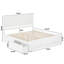 Lit plateforme en bois massif Madison avec pied de lit et tiroirs de rangement assortis -96140349-96140354