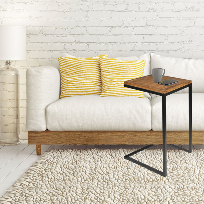 Solid Wood Top End Table