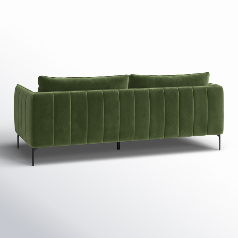 Rae Upholstered 84'' Sofa, Military Green