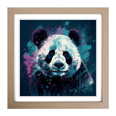 Panda Digital Art No.1 - Framed Print