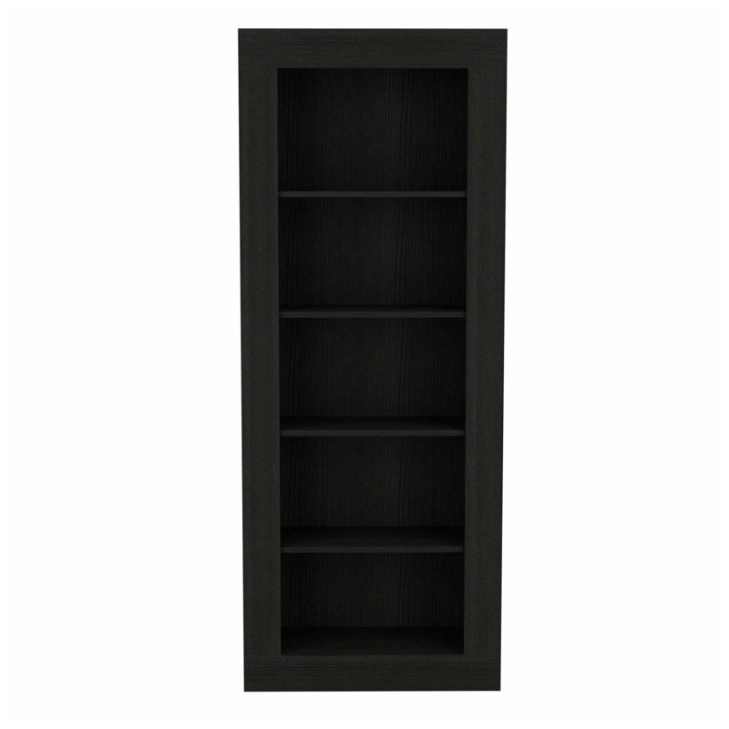 5-Shelf Bookcase Wenge, Wenge, (5 Shelves) 70.35"H x 27.63"W x 12.04"D