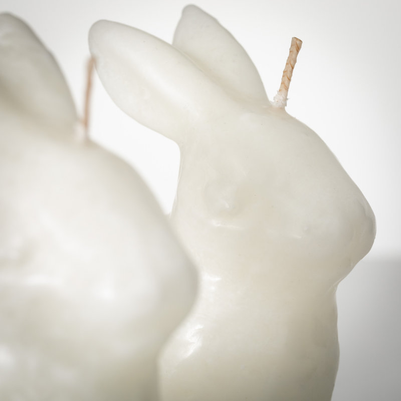 Bougie fantaisie Bunny, Blanc