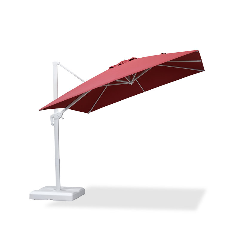 Parasol carré en porte-à-faux 108 po, Rouge