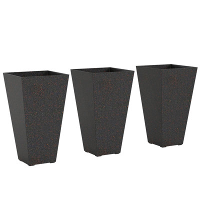 Set Of 3 Flower Pots,Tall Planters