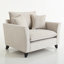 Fauteuil surdimensionné 46,3 po, tissu chenille-393668423